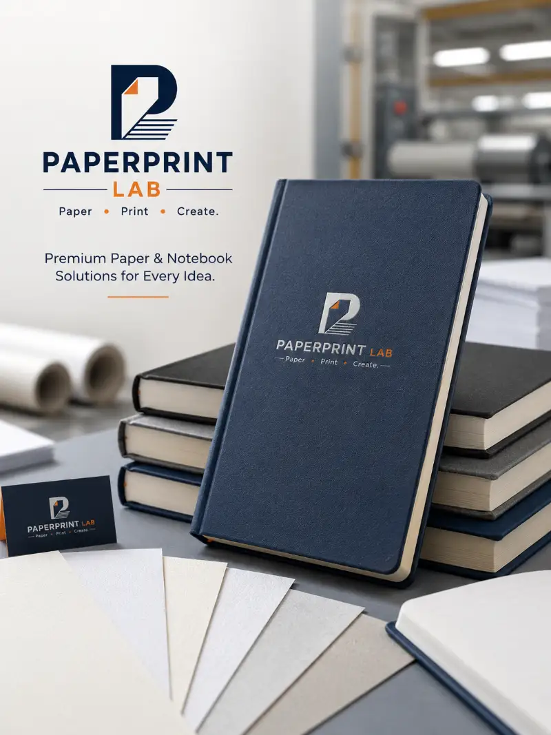 STACKED NOTEBOOKS & PAPER TEXTURE