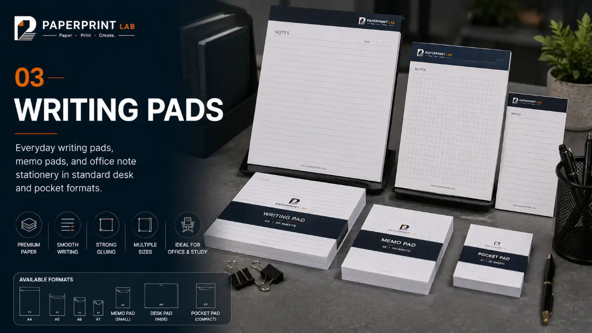 WRITING PAD FINISH